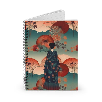 Fashionable Kimono-Inspired Spiral Notebook: Unleash Your Style