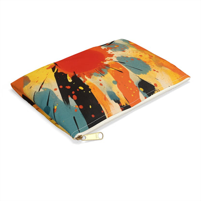 Cosmic Fusion: Abstract Art Accessory Pouch