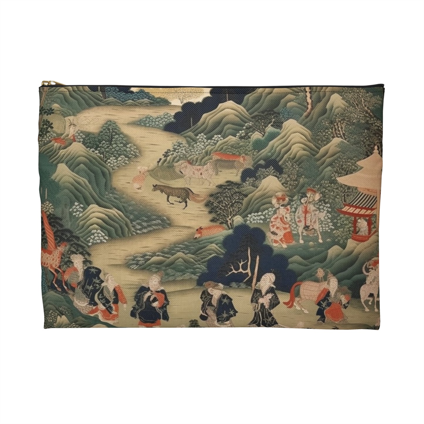 Japanese Tapestry Accessory Pouch: Embrace the Artistic Splendor