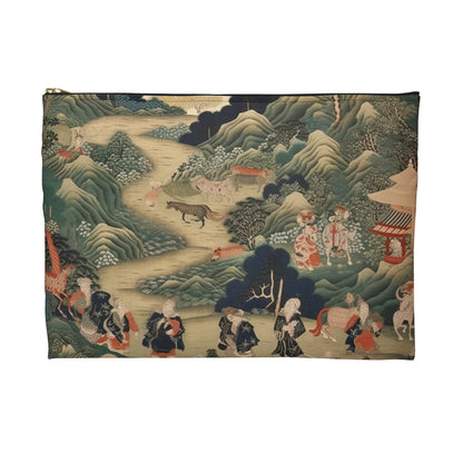 Japanese Tapestry Accessory Pouch: Embrace the Artistic Splendor