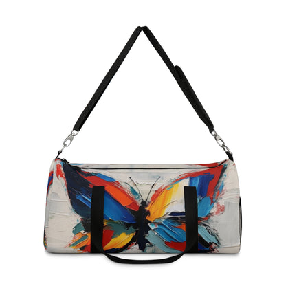 Abstract Duffel Bag  for Art Lovers: Butterfly-Inspired Delight