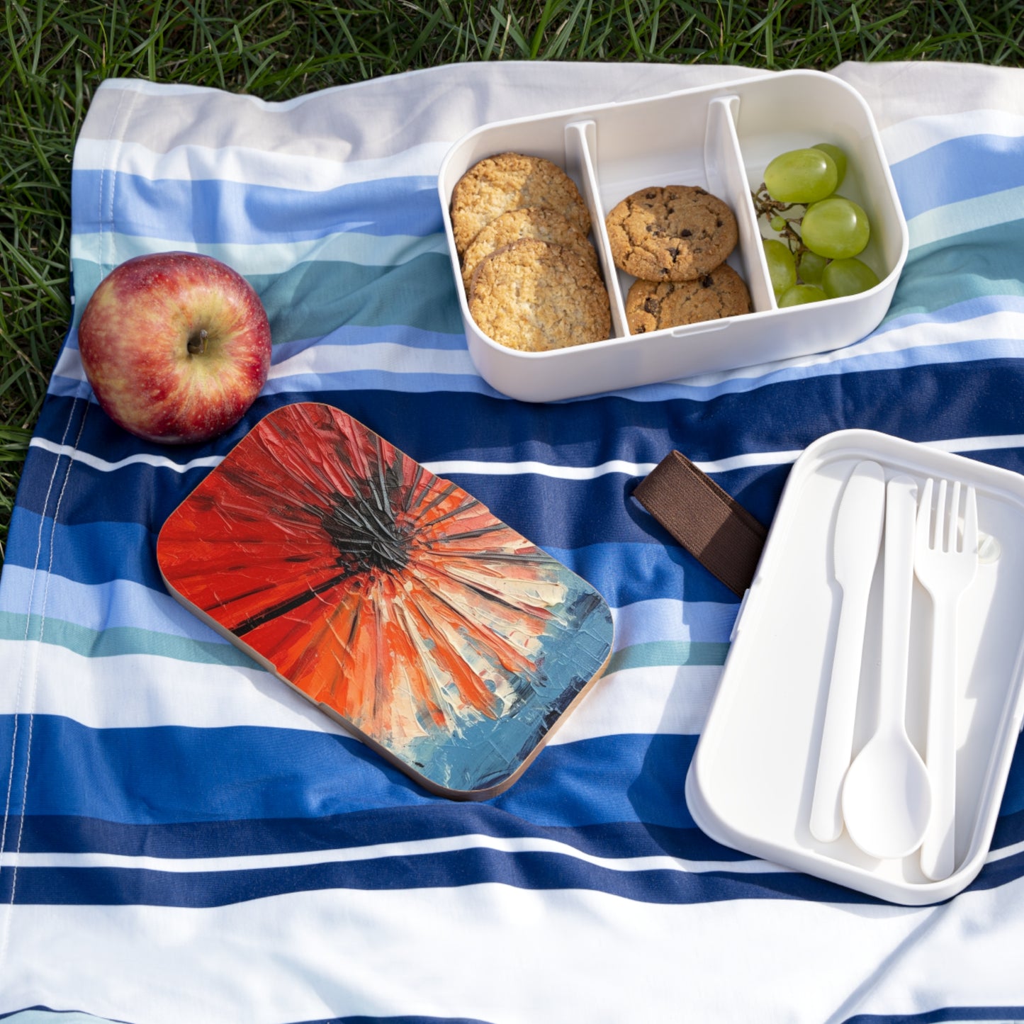 Umbrella Painting Bento Box: Channel Your Inner Artist with Abstract Oil Paint