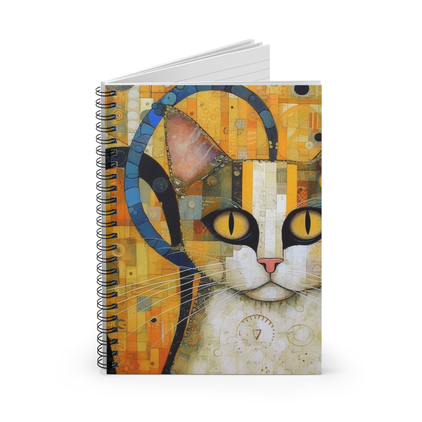 Artistic Symbolism: Klimt-Inspired Spiral Notebook