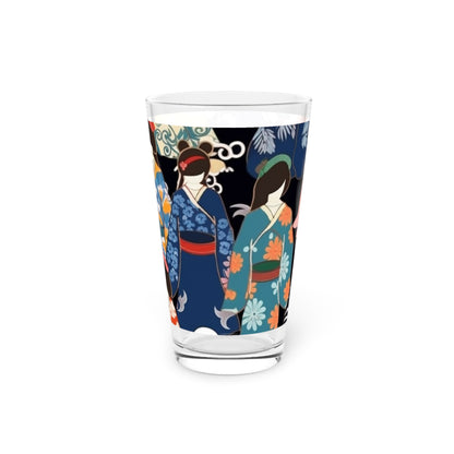 Kimono Dreams Pint Glass: Experience Japanese Elegance