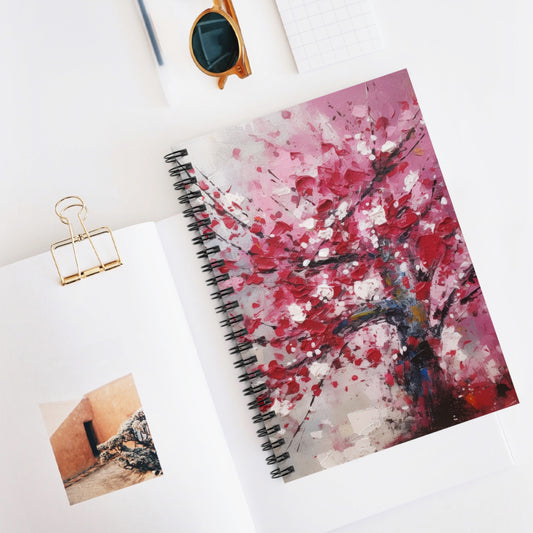 Cherry Blossom Dreams Abstract Spiral Notebook