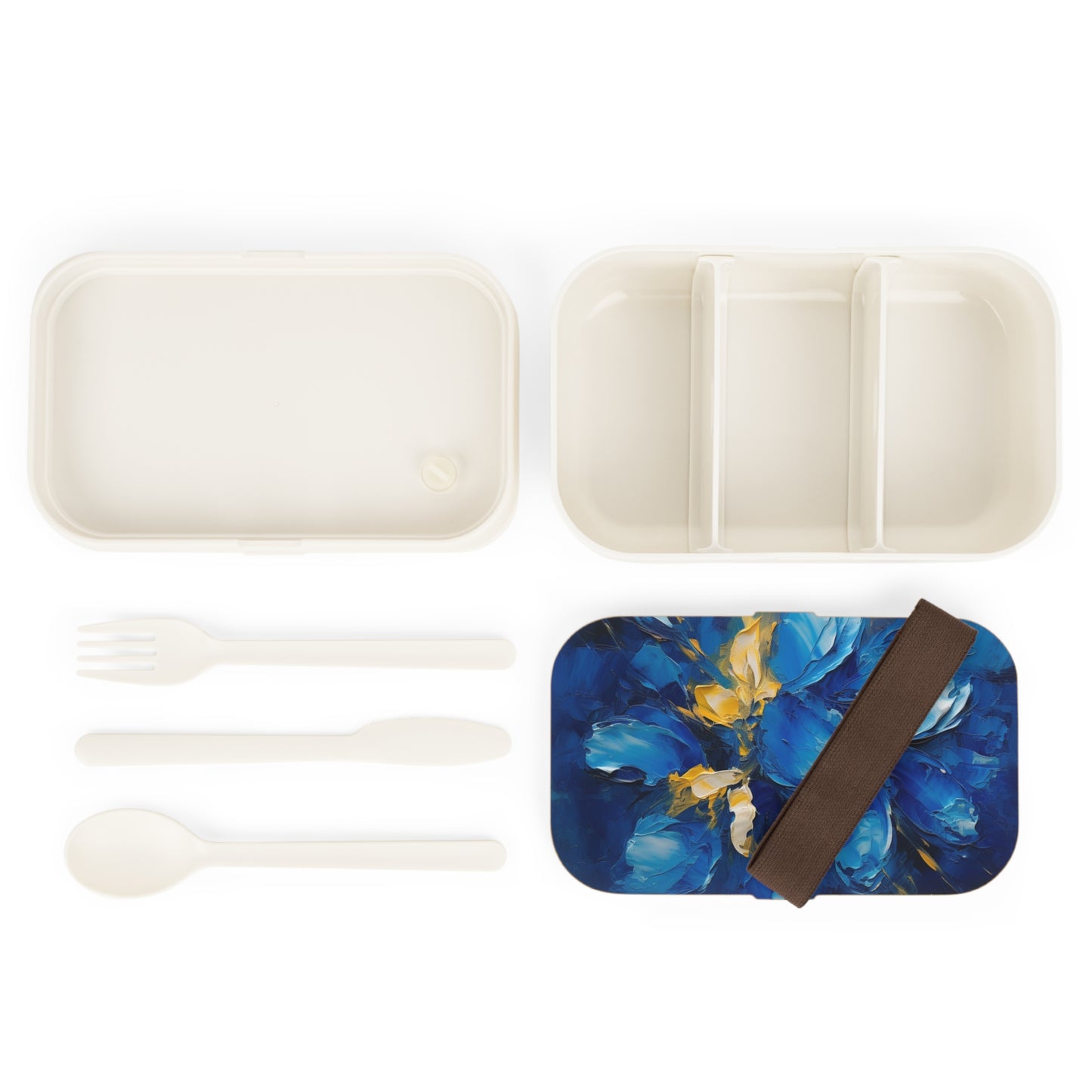 Embrace Artistic Expression with Blue Orchid Abstract Painting Bento Box