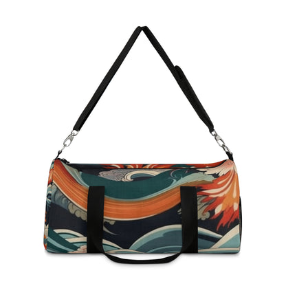 Elegant Kimono Duffel Bag: Embrace Japanese Artistry