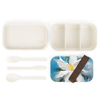 Ethereal Elegance: Bento Box featuring an Abstract Oil Painting of Jasmine