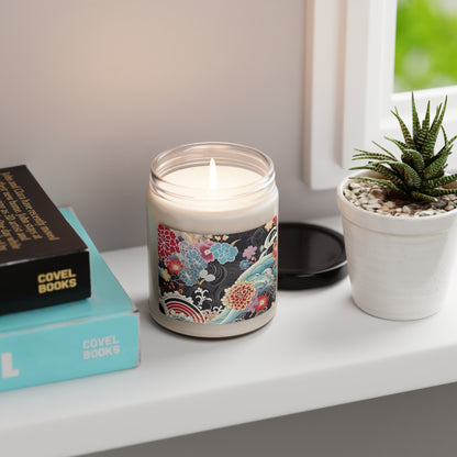 Authentic Japanese Kimono Scented Soy Candle: Embrace Tradition