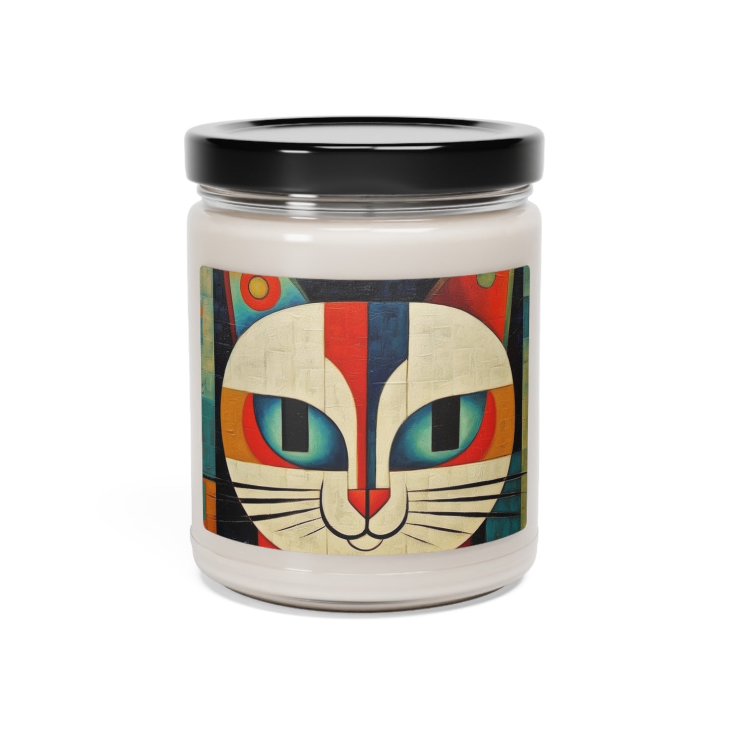 Artistic Vintage Vibes: Picasso-Inspired Midcentury Modern Scented Soy Candle for Retro Fashion