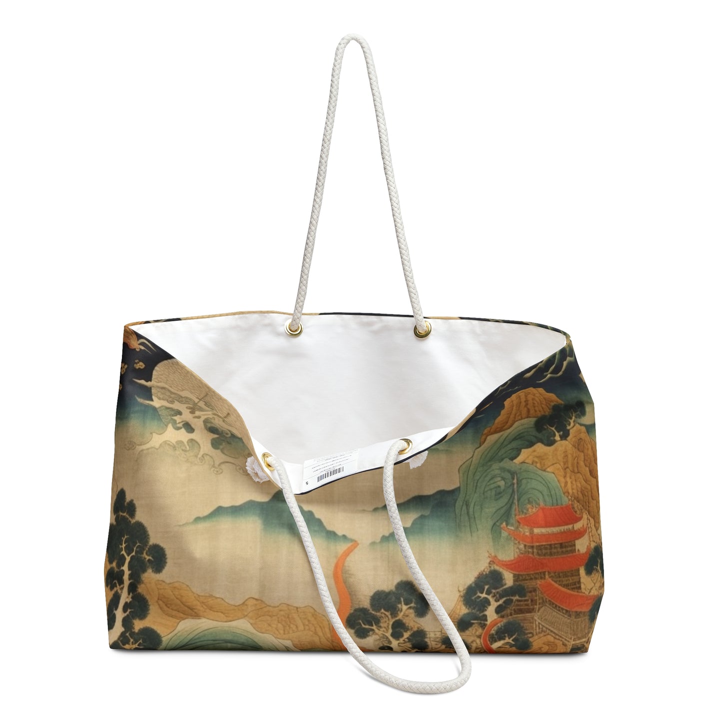 Harmony of the Elements: Japanese Tapestry-Inspired Weekender Bag