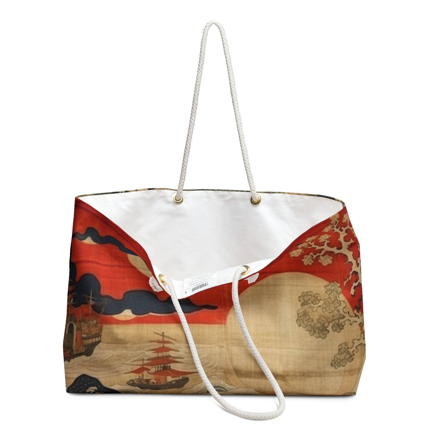 Artistic Fusion - Where Japanese Tapestry Meets the Perfect Weekender Bag