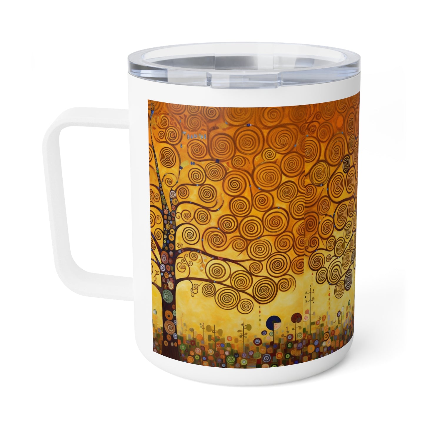 Stoclet Frieze Inspired: Gustav Klimt Tree of Life Insulated Coffee Mug