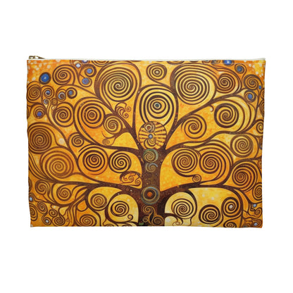 The Tree of Life Accessory Pouch: A Modern Art Tribute to Gustav Klimt