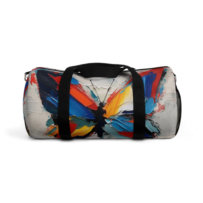 Abstract Duffel Bag  for Art Lovers: Butterfly-Inspired Delight