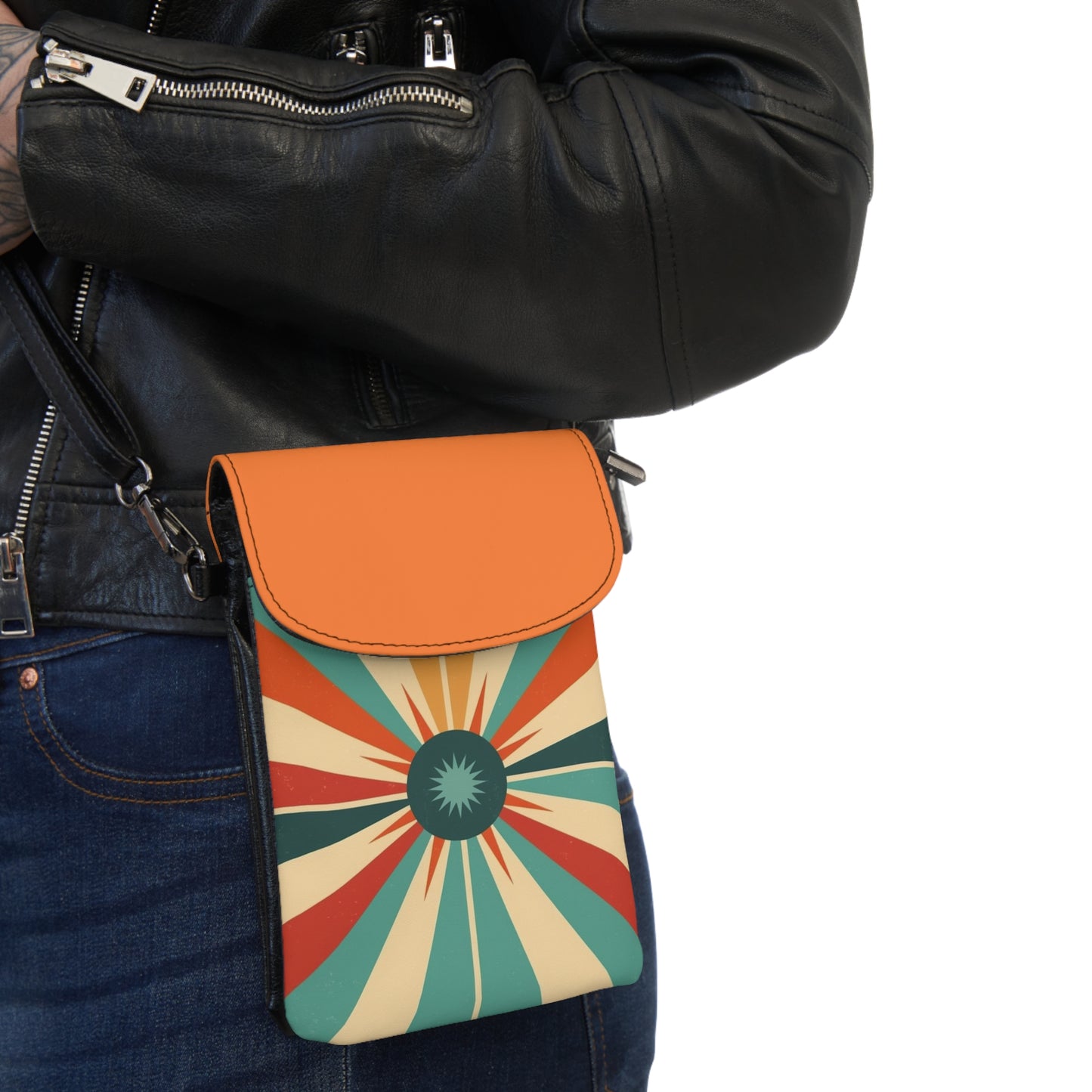 Vintage Fashion Inspiration: Starburst Small Cell Phone Wallet with 1950s and 1960s Flair