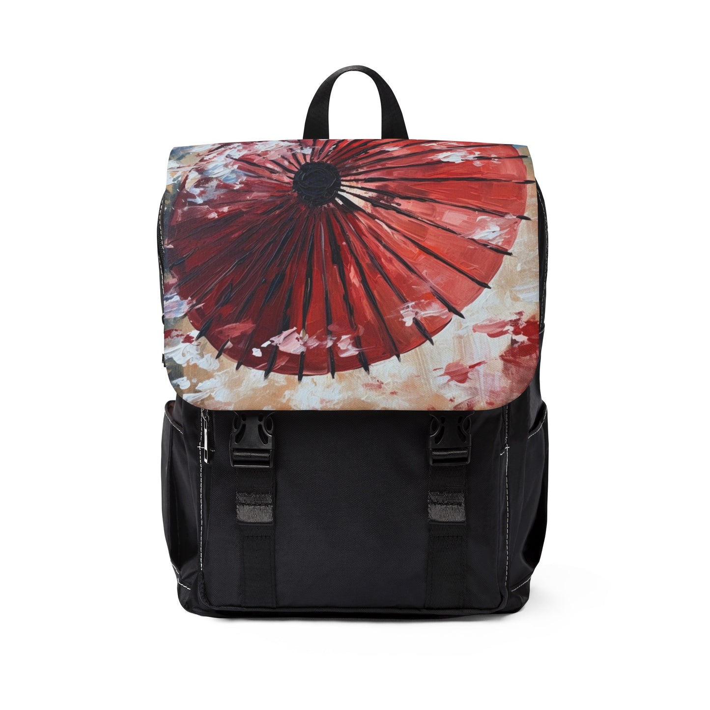 Abstract Japanese Umbrella Art Casual Backpack