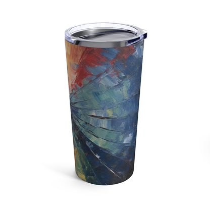 Abstract Art Tumbler: Japanese Umbrella, A Reflection of Creativity