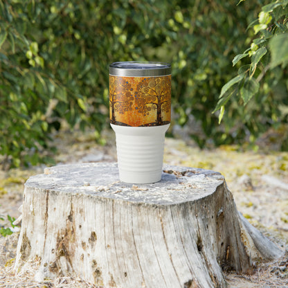 The Living Tapestry: Ringneck Tumbler as an Artistic Homage to Gustav Klimt's Tree of Life