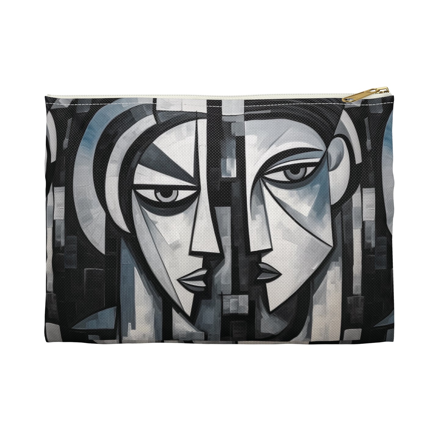 Cubist Paintings Accessory Pouch: Captivating Brush Strokes