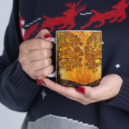 Ceramic Mug: The Tree of Life Delight - A Fusion of Art and Eternity in Your Hands