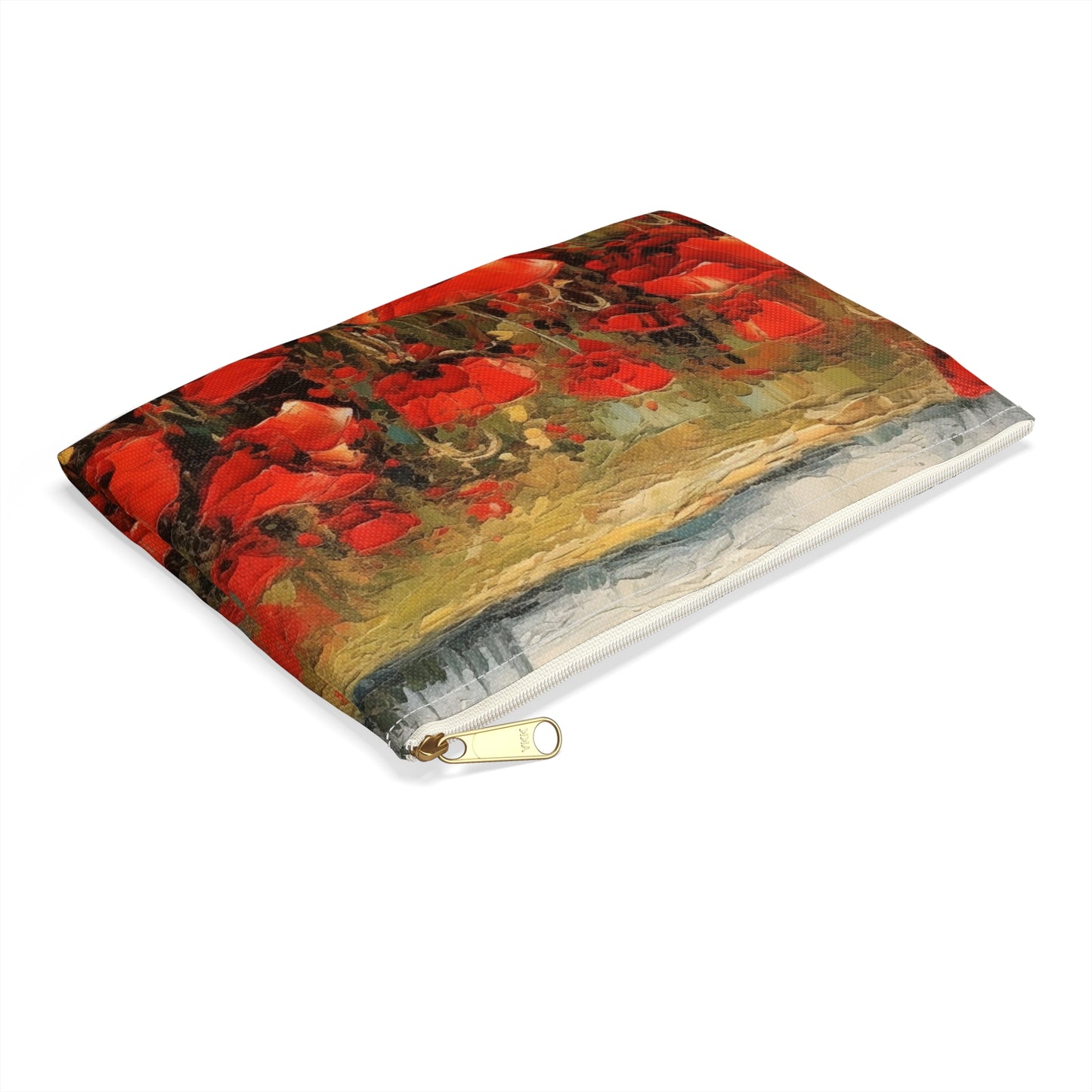 Abstract Poppy Fields: Accessory Pouch for Artistic Inspiration