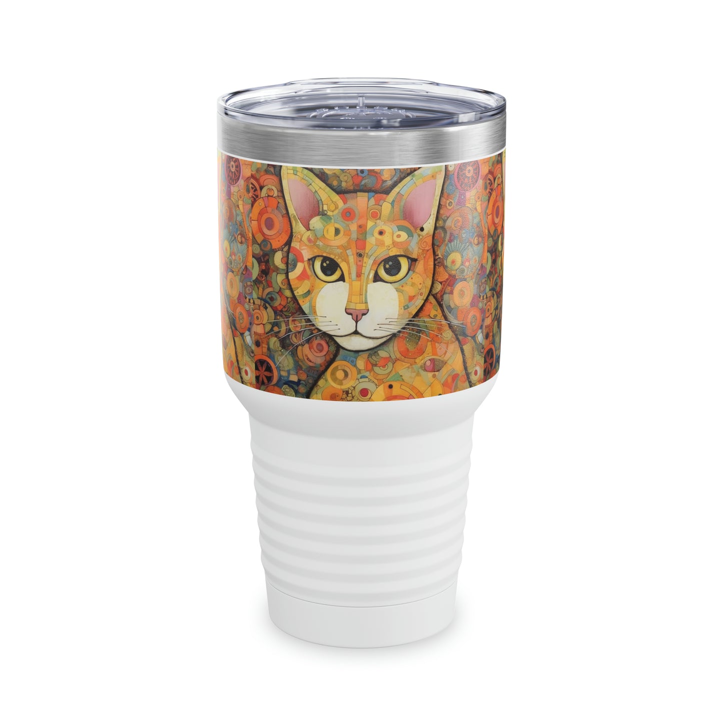 Art Nouveau Essence: Klimt-Inspired Ringneck Tumbler