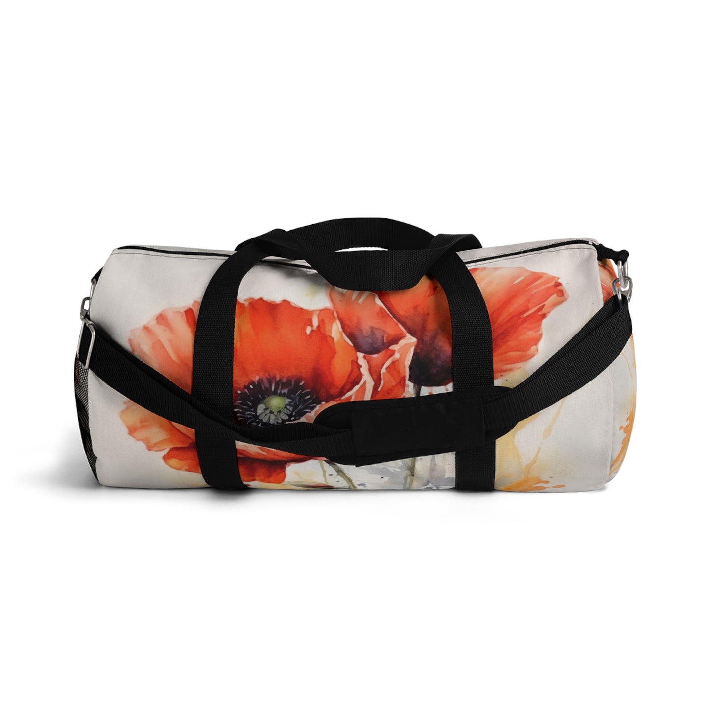 Whimsical Poppy Flower Watercolor Duffel Bag: An Artistic Delight