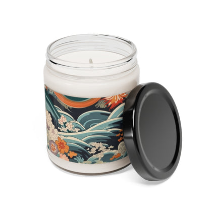 Elegant Kimono Scented Soy Candle: Embrace Japanese Artistry