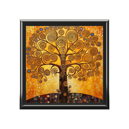 The Tree of Life Jewelry Box: A Modern Art Tribute to Gustav Klimt