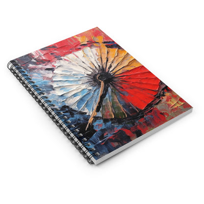 Japanese Umbrella Painting Spiral Notebook: Unleash Your Creativity