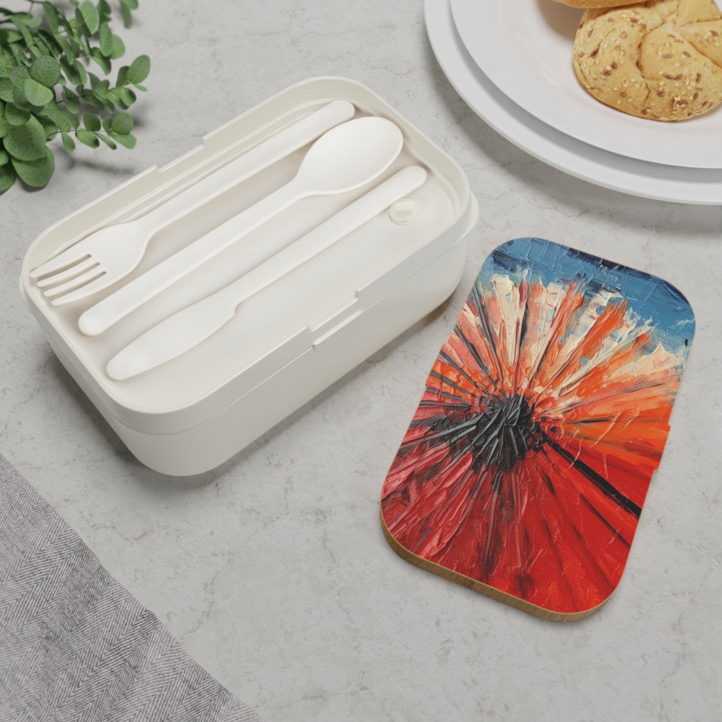 Umbrella Painting Bento Box: Channel Your Inner Artist with Abstract Oil Paint