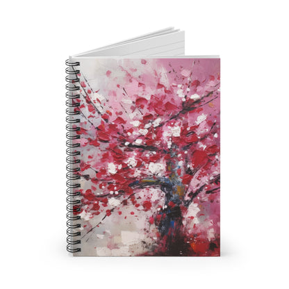 Cherry Blossom Dreams Abstract Spiral Notebook