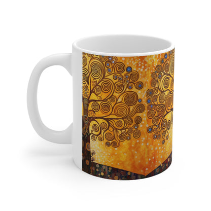 Ceramic Mug: The Tree of Life Delight - A Fusion of Art and Eternity in Your Hands