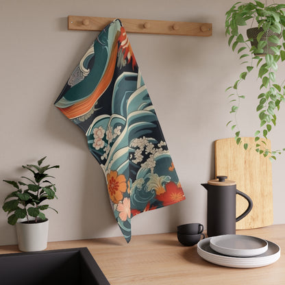 Elegant Kimono Kitchen Towel: Embrace Japanese Artistry