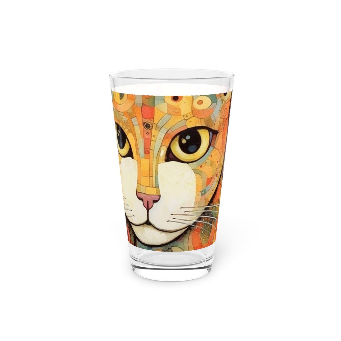 Art Nouveau Revival: Klimt-Inspired Pint Glass