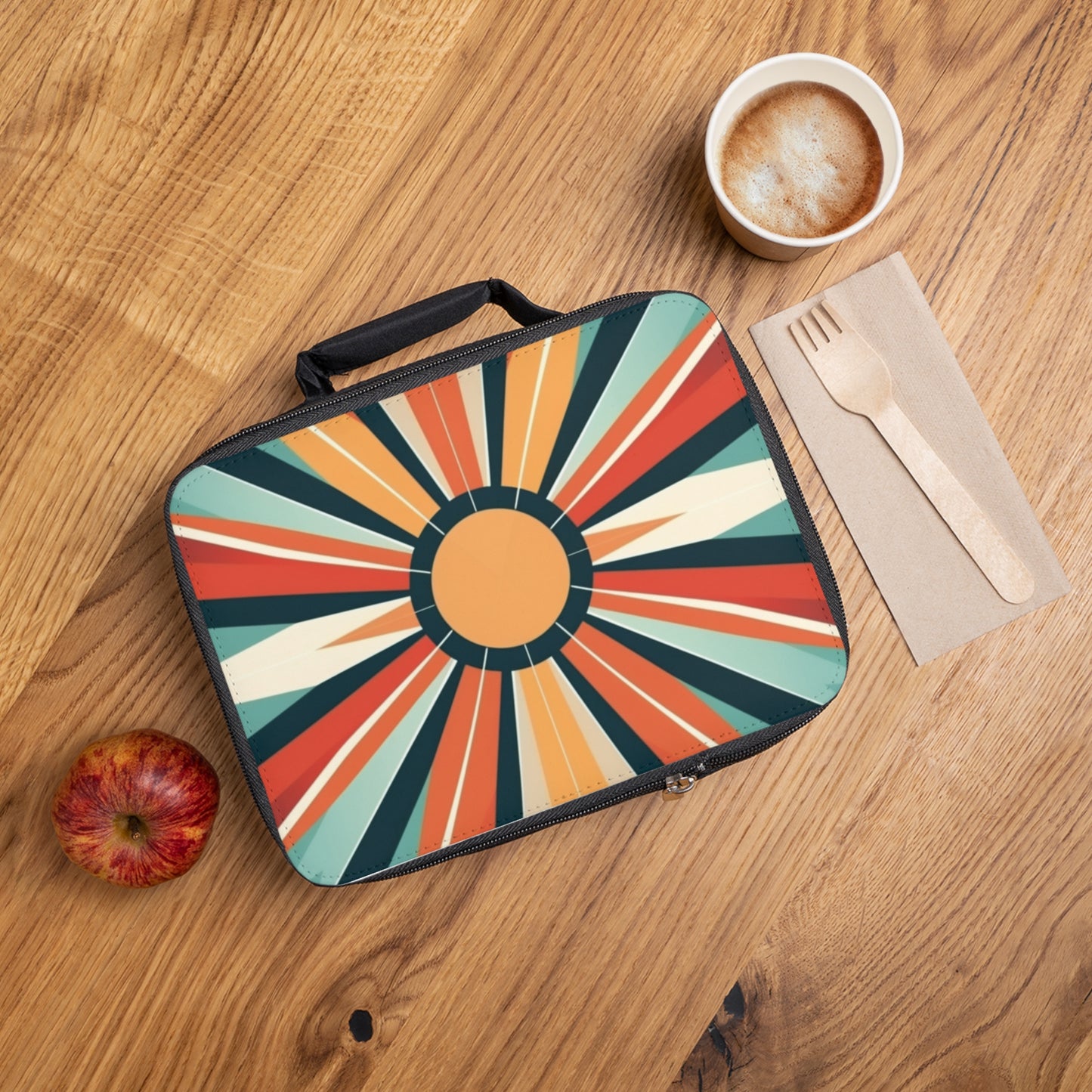 Starburst Lunch Bag in Atomic Age and Midcentury Modern Design