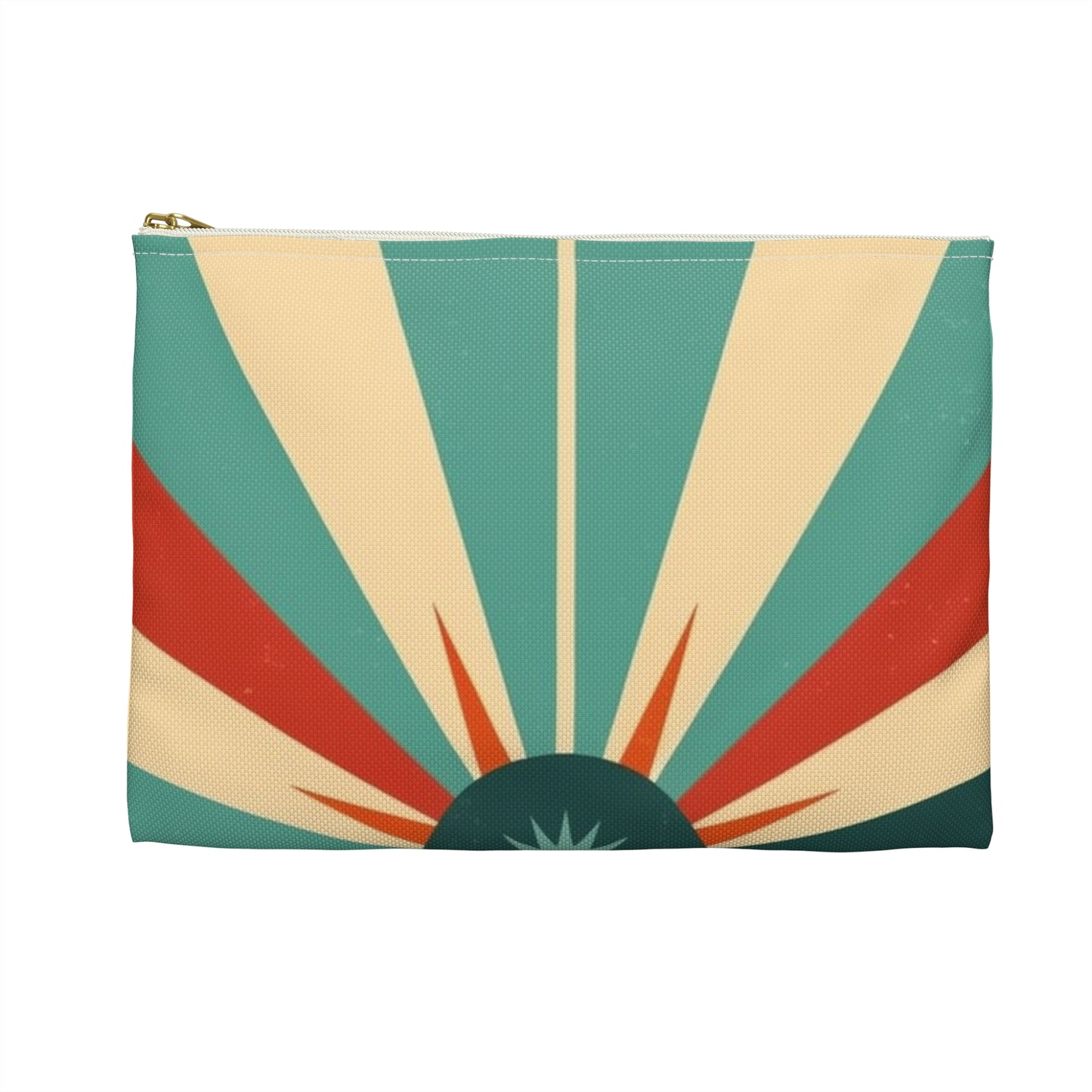 1960s Fashion Inspired Starburst Candy Colored Accessory Pouch