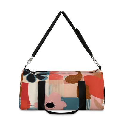 Abstract Expressions: Modern Art-Inspired Midcentury Modern Duffel Bag with Timeless Design