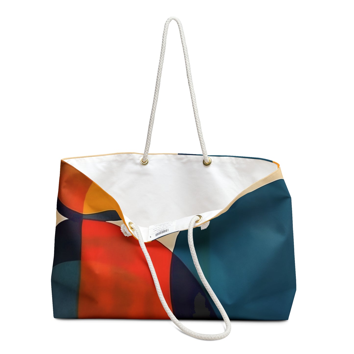 Geometric Minimalist Home Decor: Contemporary Weekender Bag for Women