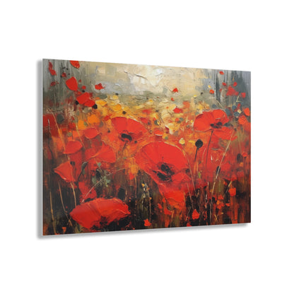 Whimsical Poppy Art on Acrylic Prints