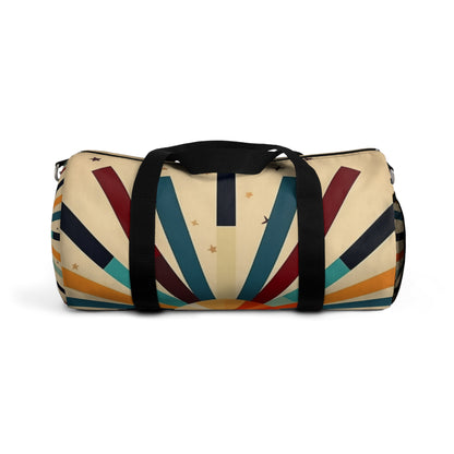 Vintage Fashion Revival: Step back in Time with our Starburst Candy Colored Duffel Bag