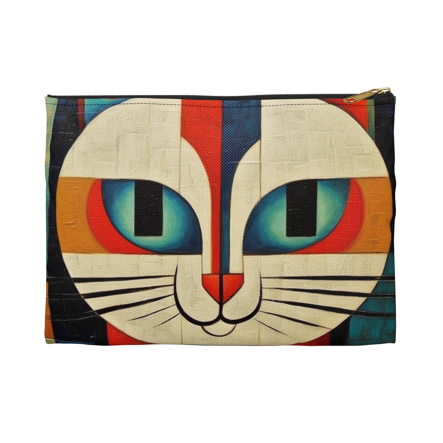 Artistic Vintage Vibes: Picasso-Inspired Midcentury Modern Accessory Pouch for Retro Fashion