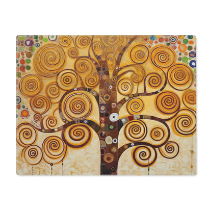 Captivating Artistry: The Tree of Life Placemat, Inspired by Gustav Klimt's Timeless Masterpiece