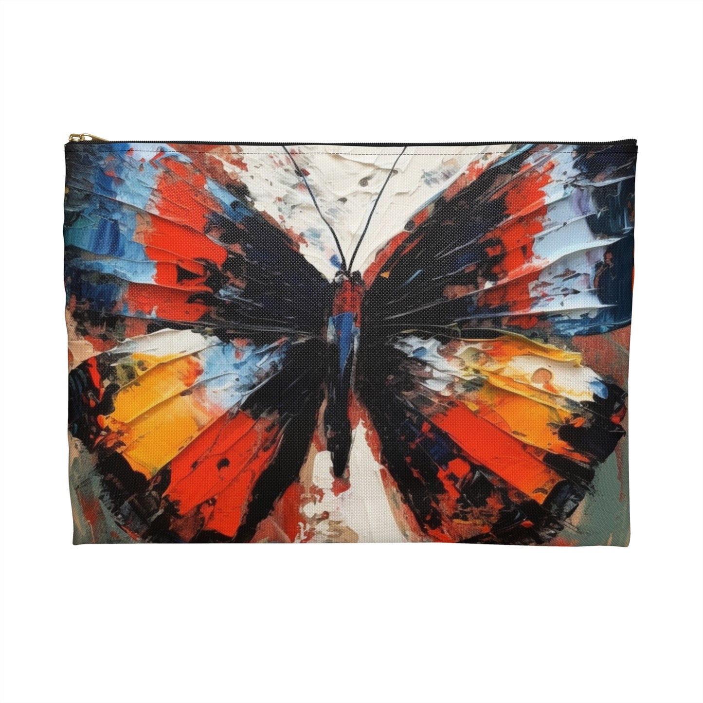 Accessory Pouch with Bauhaus-Inspired Butterfly Drawing: A Harmonious Blend of Art and Functionality