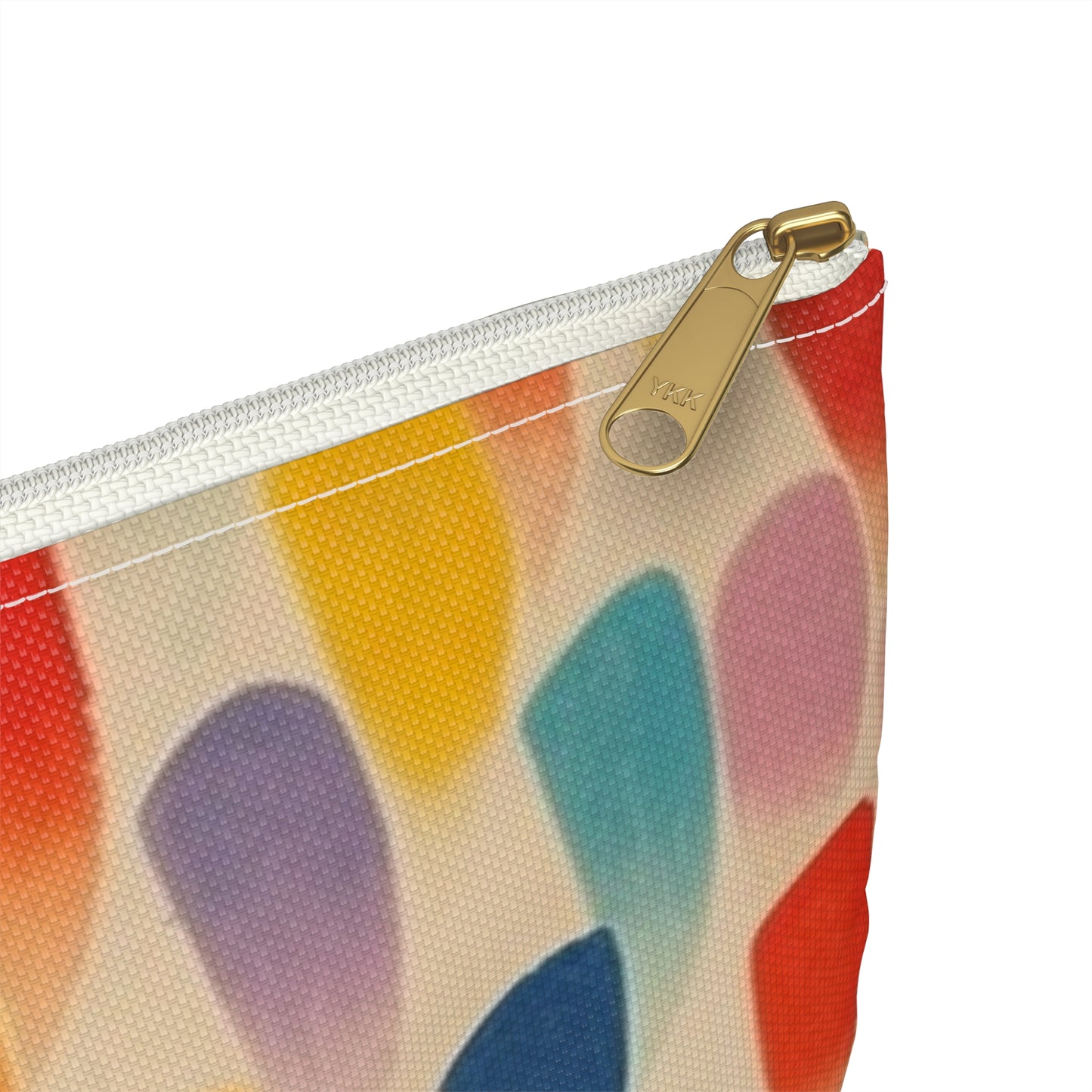 Energetic Abstraction: Colorful Shapes Accessory Pouch