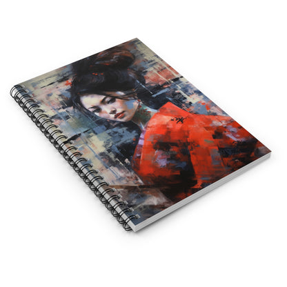 Geisha Dreams Abstract Spiral Notebook