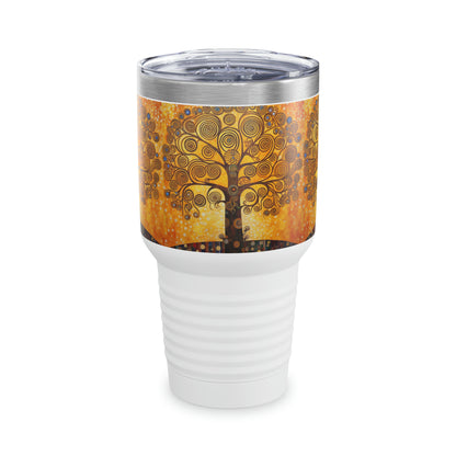 The Living Tapestry: Ringneck Tumbler as an Artistic Homage to Gustav Klimt's Tree of Life