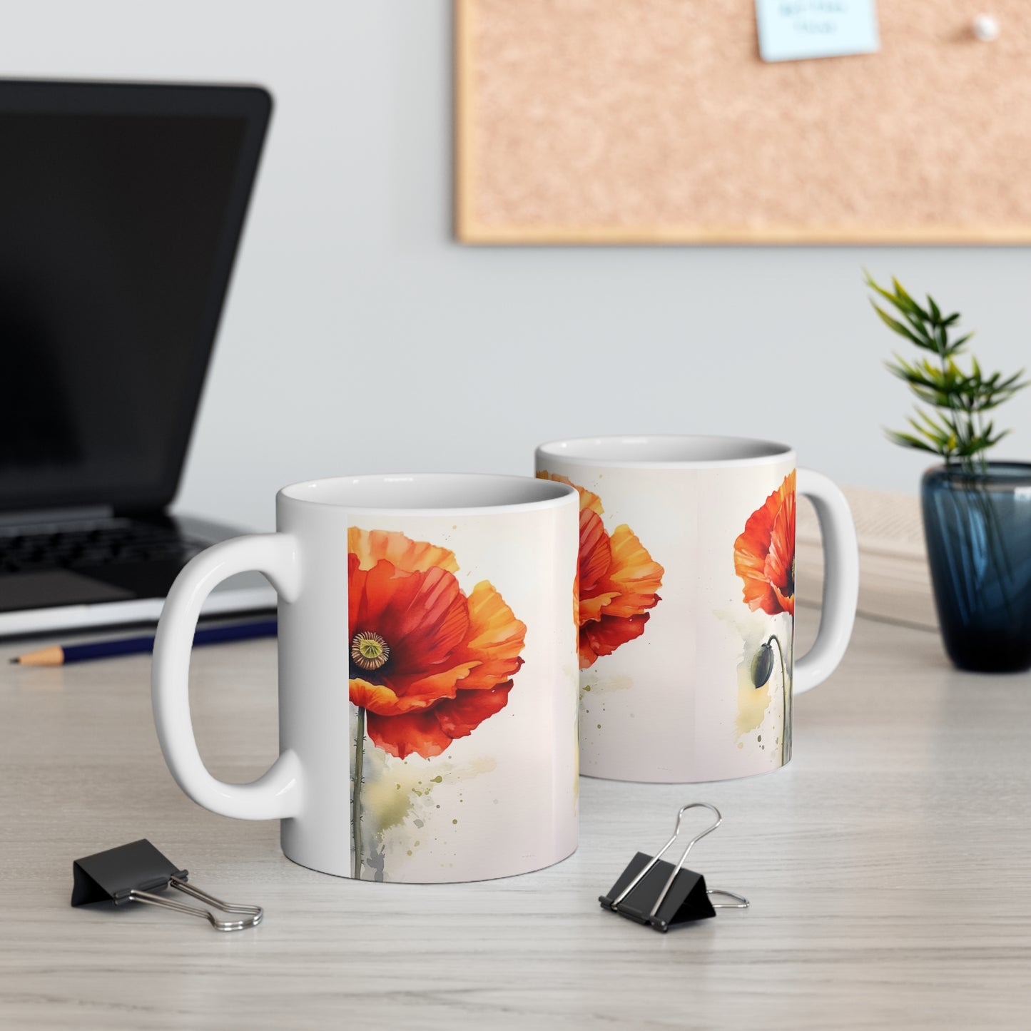 Embrace the Beauty of Watercolor with Ceramic Mug: Flower Edition