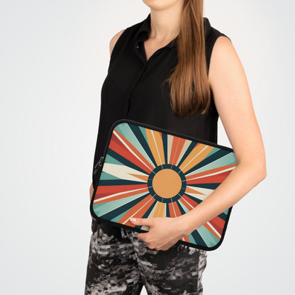 Starburst Laptop Sleeve in Atomic Age and Midcentury Modern Design